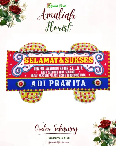 Karangan Bunga Ucapan Selamat satra